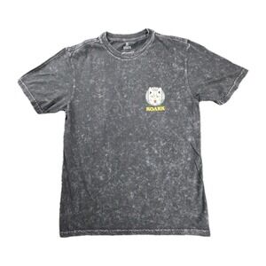 Roark "Helkats" Organic Graphic Tee – Stone‑washed‎ Black, Size Small